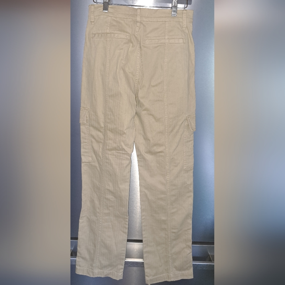 Ladies Madewell The Garment Dyed '90s Straight Cargo Pants Sand Dune Size 26 - Picture 5 of 10